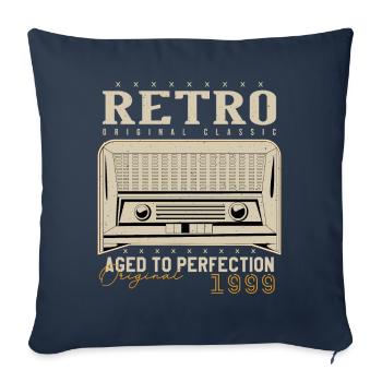 Retro 1999 Birthday Gift 1999 Vintage 1999 - Sofa pillowcase 17,3'' x 17,3'' (45 x 45 cm) - navy - Front