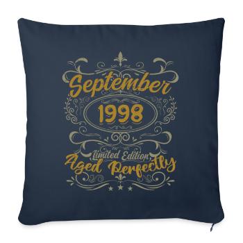 Légendes Septembre 1998 | Gift September 1998 - Housse de coussin décorative 45 x 45 cm - bleu marine - Devant
