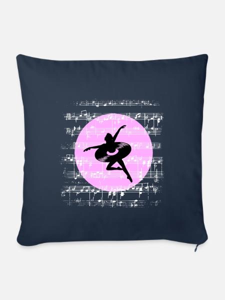 Harmonie in Bewegung - Sofakissenbezug 45 x 45 cm - Navy