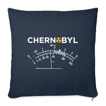 Chernobyl radioactive atom radiation gift - Sofa pillowcase 17,3'' x 17,3'' (45 x 45 cm) - navy - Front