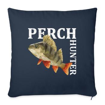Barsch Angeln - Sofakissenbezug 45 x 45 cm - Navy - Vorne
