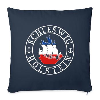 Schleswig-Holstein - Sofakissenbezug 45 x 45 cm - Navy - Vorne