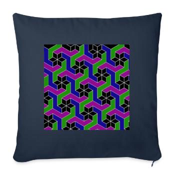 Geometrie2 - Sofakissenbezug 45 x 45 cm - Navy - Vorne