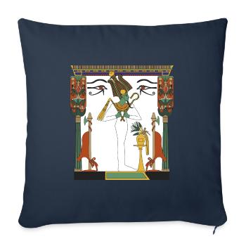 Osiris - Housse de coussin décorative 45 x 45 cm - bleu marine - Devant