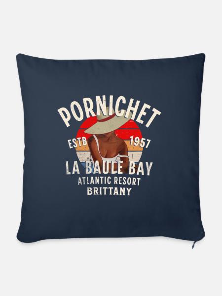 Glamouröses Pornichet - Sofakissenbezug 45 x 45 cm - Navy