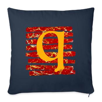 Strip E 232 Q - Sofa pillowcase 17,3'' x 17,3'' (45 x 45 cm) - navy - Front