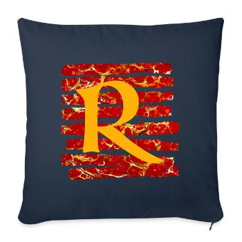 Strip E 232 R - Sofa pillowcase 17,3'' x 17,3'' (45 x 45 cm) - navy - Front