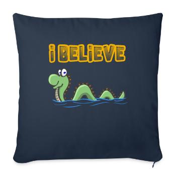 I Believe In Nessie Loch Ness - Sofakissenbezug 45 x 45 cm - Navy - Vorne