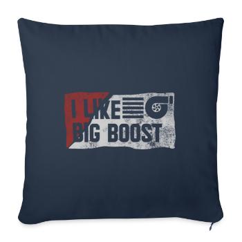 I Like Big Boost - Housse de coussin décorative 45 x 45 cm - bleu marine - Devant