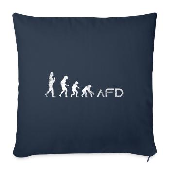 AFD Evolution Gegen Rassismus Faschismus - Sofakissenbezug 45 x 45 cm - Navy - Vorne