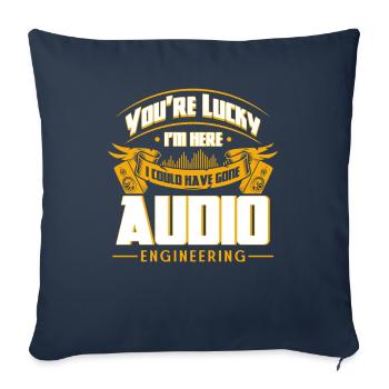 Sound & Audio Sound Engineer Sound Engineer Gift - Sofa pillowcase 17,3'' x 17,3'' (45 x 45 cm) - navy - Front