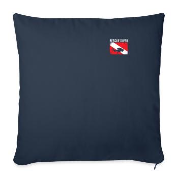 Scuba Diving Gear American Rescue Scuba Diver - Housse de coussin décorative 45 x 45 cm - bleu marine - Devant
