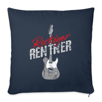 Gitarre Akustik Spruch Für E-Gitarre Konzert Gitar - Sofakissenbezug 45 x 45 cm - Navy - Vorne