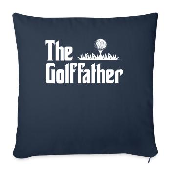 Le Golffather Golfen Golf Inputt Caddy Pusha - Housse de coussin décorative 45 x 45 cm - bleu marine - Devant