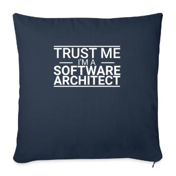 Software Architect Trust Me | Software Architektur - Sofakissenbezug 45 x 45 cm - Navy - Vorne