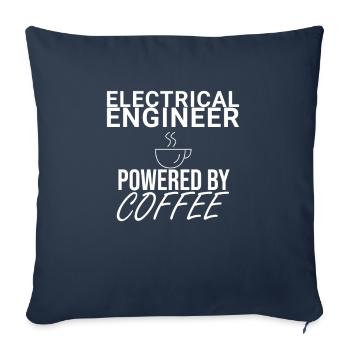 "Electrical Engineer Coffee | Elektrotechnik" - Sofakissenbezug 45 x 45 cm - Navy - Vorne