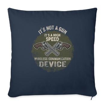 Its Not A Gun Meme Funny Its Not A Gun - Sofa pillowcase 17,3'' x 17,3'' (45 x 45 cm) - navy - Front