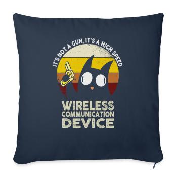 Its Not A Gun Meme Funny Its Not A Gun - Sofa pillowcase 17,3'' x 17,3'' (45 x 45 cm) - navy - Front