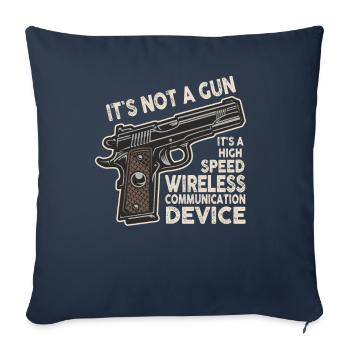 Its Not A Gun Meme Funny Its Not A Gun - Sofa pillowcase 17,3'' x 17,3'' (45 x 45 cm) - navy - Front