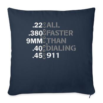 All Faster Than Dialing - Sofa pillowcase 17,3'' x 17,3'' (45 x 45 cm) - navy - Front
