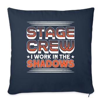 Stage Workers Stage Staff Actors - Sofa pillowcase 17,3'' x 17,3'' (45 x 45 cm) - navy - Front