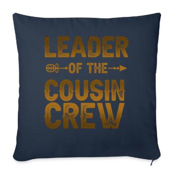 Leader Of The Cousin Crew - Sofa pillowcase 17,3'' x 17,3'' (45 x 45 cm) - navy - Front