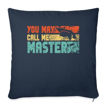 Appelez-moi Master Graduation School Diplôme d’études collégiales - Housse de coussin décorative 45 x 45 cm - bleu marine - Devant