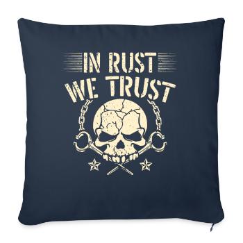 In Rust we rely on Blacksmith Bladesmith - Sofa pillowcase 17,3'' x 17,3'' (45 x 45 cm) - navy - Front