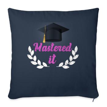 Call Me Master Graduation School College Degree - Sofakissenbezug 45 x 45 cm - Navy - Vorne