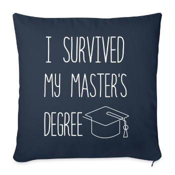 Call Me Master Graduation School College Degree - Sofakissenbezug 45 x 45 cm - Navy - Vorne