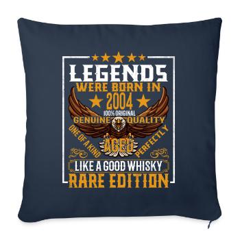 Legends Were Born in 2004, Aged Like Whisky - Sofa pillowcase 17,3'' x 17,3'' (45 x 45 cm) - navy - Front