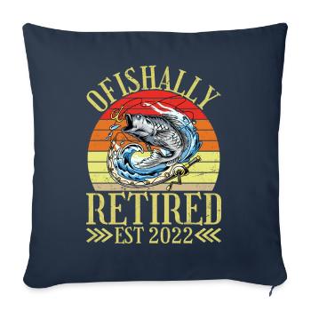 Souvent retraité est 2022 Plus mon problème - Housse de coussin décorative 45 x 45 cm - bleu marine - Devant