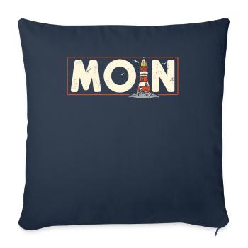 Moin ihr Spacken - Digga Spruch Meer Norddeutsch - Sofakissenbezug 45 x 45 cm - Navy - Vorne