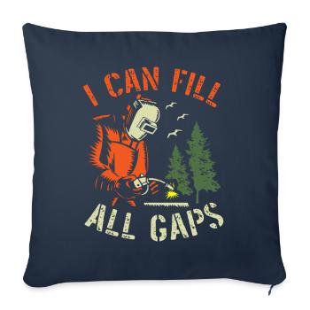 Cadeaux de soudeurs, chemise de soudeur drôle, soudage - Housse de coussin décorative 45 x 45 cm - bleu marine - Devant