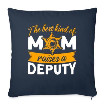 Mama Assistant Sheriff Mama Mother - Sofa pillowcase 17,3'' x 17,3'' (45 x 45 cm) - navy - Front