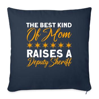 Mama Assistant Sheriff Mama Mother - Sofa pillowcase 17,3'' x 17,3'' (45 x 45 cm) - navy - Front