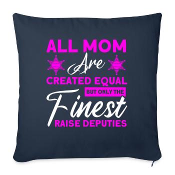 Deputy Assistant Sheriff Mama Mother - Sofa pillowcase 17,3'' x 17,3'' (45 x 45 cm) - navy - Front