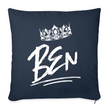 Ben - Sofakissenbezug 45 x 45 cm - Navy - Vorne