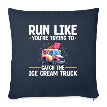 Xxxx Vêtements de marathon de coureur - Housse de coussin décorative 45 x 45 cm - bleu marine - Devant