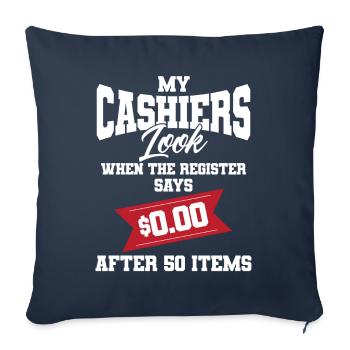 Gutschein Shopper Rabatt Couponer Rabattverkauf - Sofakissenbezug 45 x 45 cm - Navy - Vorne