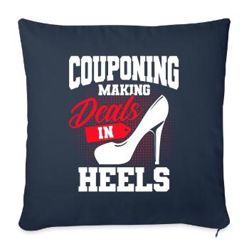 Gutschein Shopper Rabatt Couponer Rabattverkauf - Sofakissenbezug 45 x 45 cm - Navy - Vorne