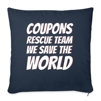 Gutschein Shopper Rabatt Couponer Rabattverkauf - Sofakissenbezug 45 x 45 cm - Navy - Vorne