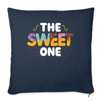 Le Sweet One | | d’anniversaire familial correspondant - Housse de coussin décorative 45 x 45 cm - bleu marine - Devant