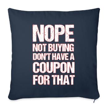 Gutschein Shopper Rabatt Couponer Rabattverkauf - Sofakissenbezug 45 x 45 cm - Navy - Vorne