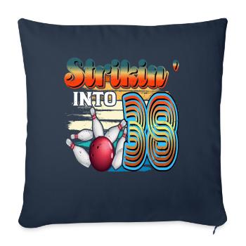 Strikin' Into 38 Bowling Bowler 38th Birthday - Sofa pillowcase 17,3'' x 17,3'' (45 x 45 cm) - navy - Front