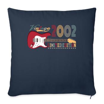 Vintage 2002 Limited Edition 20th birthday | - Sofa pillowcase 17,3'' x 17,3'' (45 x 45 cm) - navy - Front