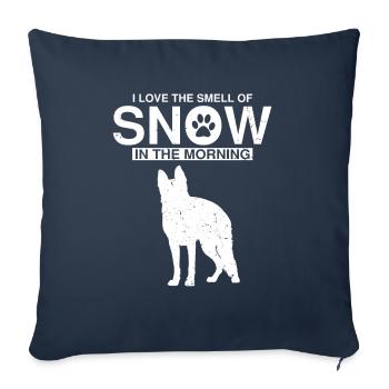 Design German Shepherd Police Design - Sofa pillowcase 17,3'' x 17,3'' (45 x 45 cm) - navy - Front