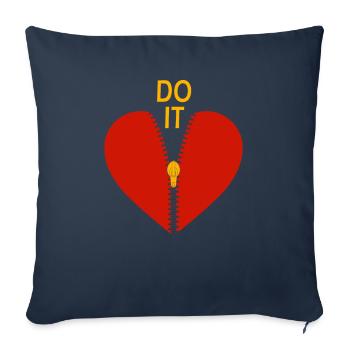I Survived Open Heart Surgery Warrior Survivor - Sofa pillowcase 17,3'' x 17,3'' (45 x 45 cm) - navy - Front