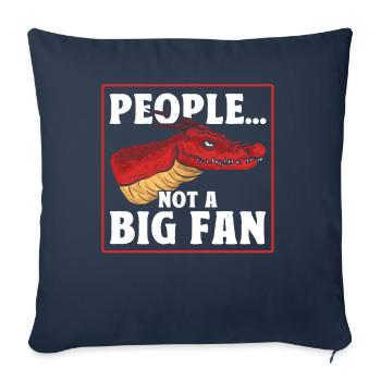 Les gens qui ne sont pas un grand fan du Dragon Grincheux - Housse de coussin décorative 45 x 45 cm - bleu marine - Devant
