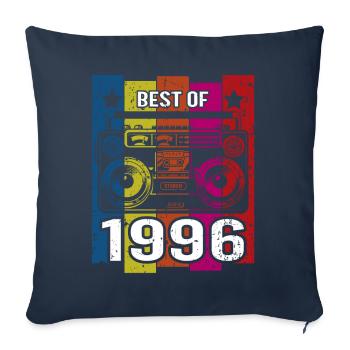 Meilleur de 1996 Stereo Radio Cassette Player - Housse de coussin décorative 45 x 45 cm - bleu marine - Devant